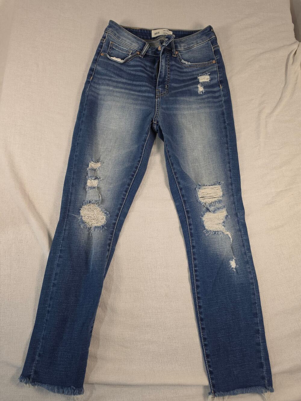 BKE Buckle Billie Distressed Skinny Jeans Womens 26